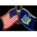 NEW YORK PIN STATE FLAG USA FRIENDSHIP FLAGS PIN